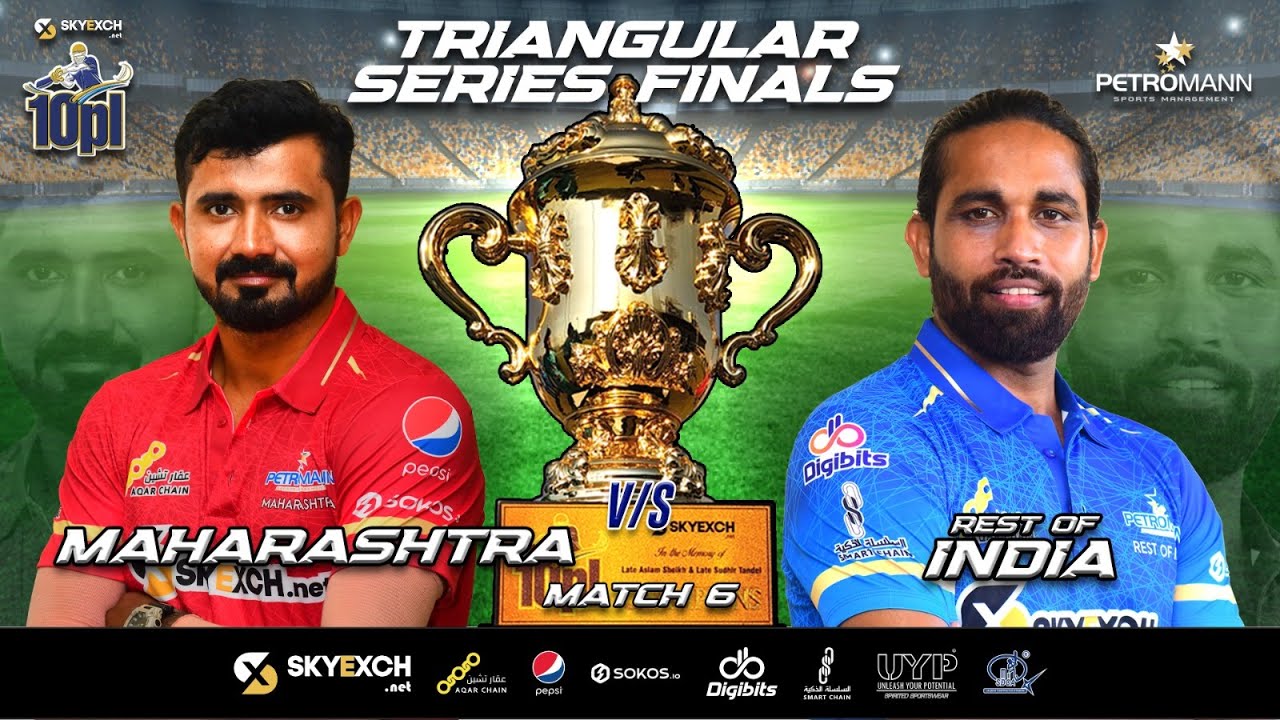10PL | Triangular Series Mega Final I Maharashtra vs Rest of India I Skyexch.net 10PL Season 4