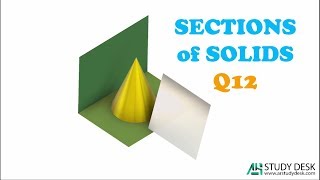 Sections of Solids Q12 - 3D Animation screenshot 4