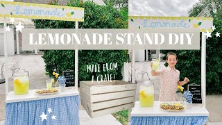 DIY Lemonade Stand  | Super Easy! Made from a Crate!