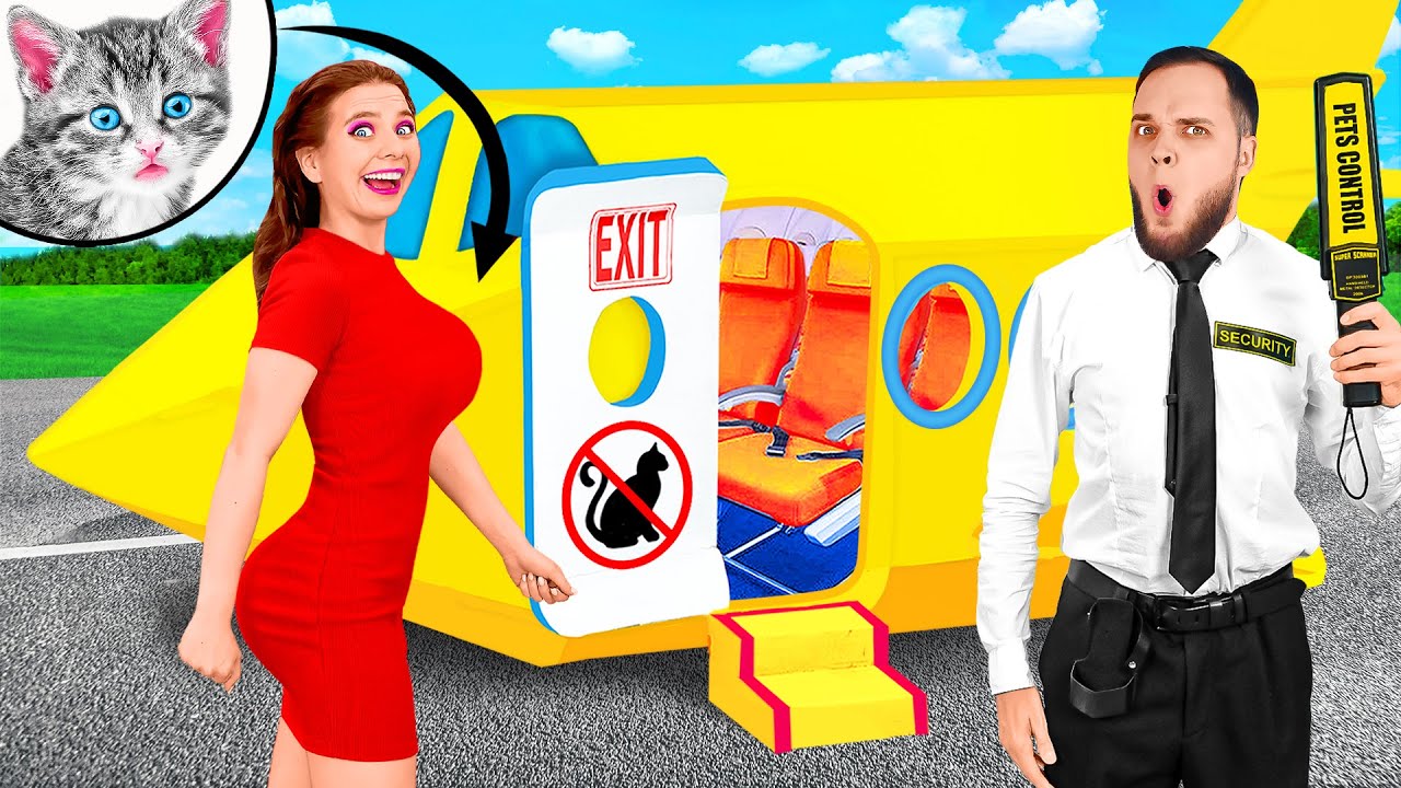 Sneak Pets Into The Plane Fun Funny Ideas To Sneak Anything Anywhere
