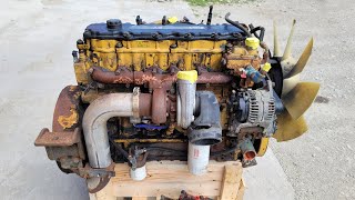 2005 CAT C7 turbo diesel engine start & run #122