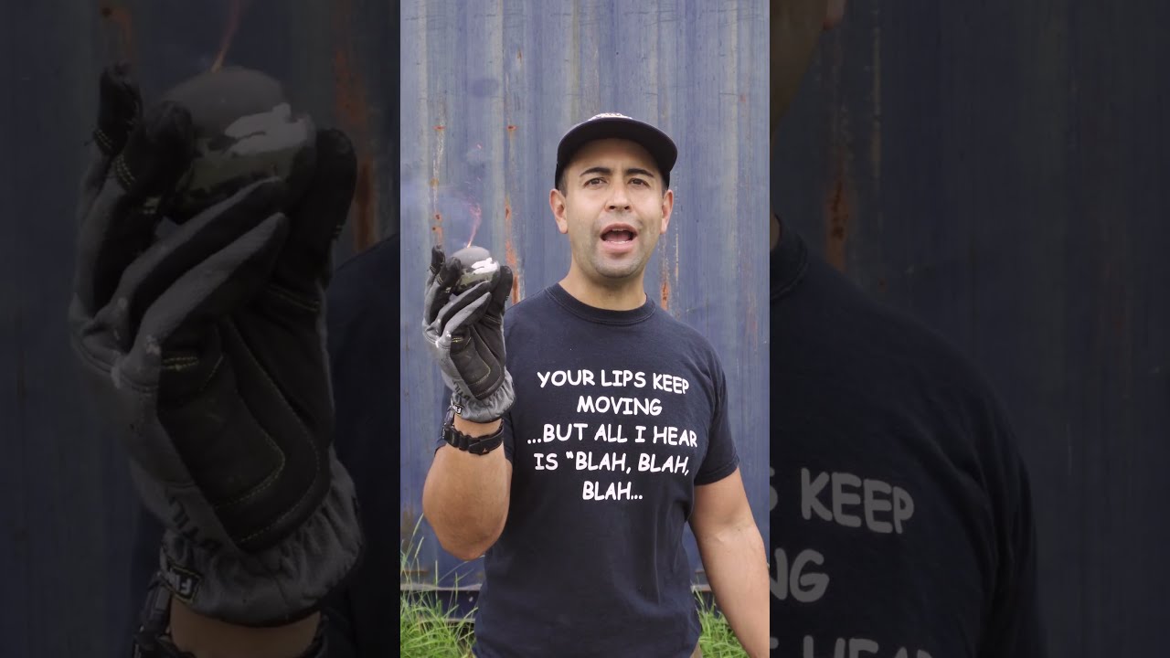 Live Primitive Grenade With Black Powder