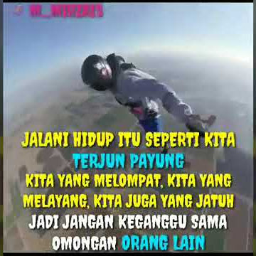 Story WA  keren  terjun payung