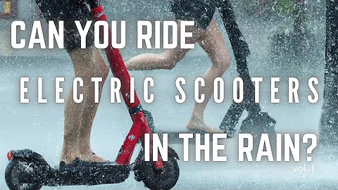 Are Electric Scooters Safe to Ride in the Rain? Are they waterproof? What's an IP rating?