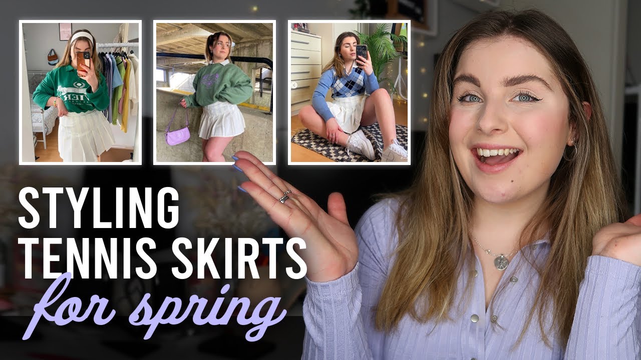 HOW TO STYLE A WHITE TENNIS SKIRT 🎾 FOR SPRING SUMMER 2021 / Midsize