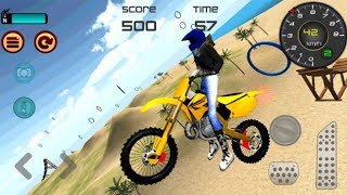 Juego de Motos para Niños | Motocross Beach Jumping screenshot 2