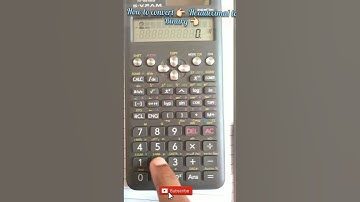 How to convert Hexadecimal to Binary number by using calci fx 991ms  #enginneering_BEEE #btech1st