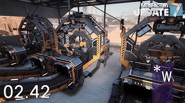 44 Smart Plating Per Minute Factory & Blueprint - Satisfactory Gameplay Motor 02.42
