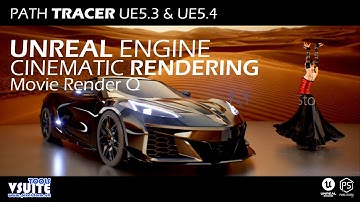 Cinematic Rendering with PathTracer & VSuite Tools | Virtual LED Stage | Unreal Engine 5.3 & 5.4