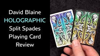 David Blaine HOLOGRAPHIC Split Spades Playing Card Unboxing & Review
