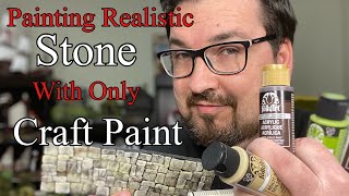 Painting Realistic Stone With Only Craft Paint ￼