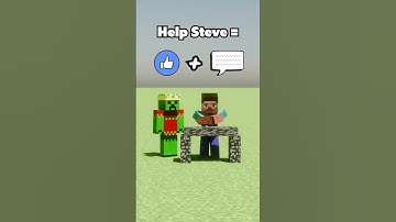 HELP Steve To Break Bedrock #minecraft #shorts