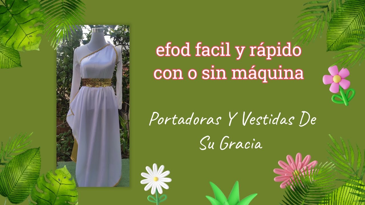 Confecciona tu misma !Traje para danza cristiana ,fácil y rápido 🤩✍️✂️📝  con o sin máquina de cocer.