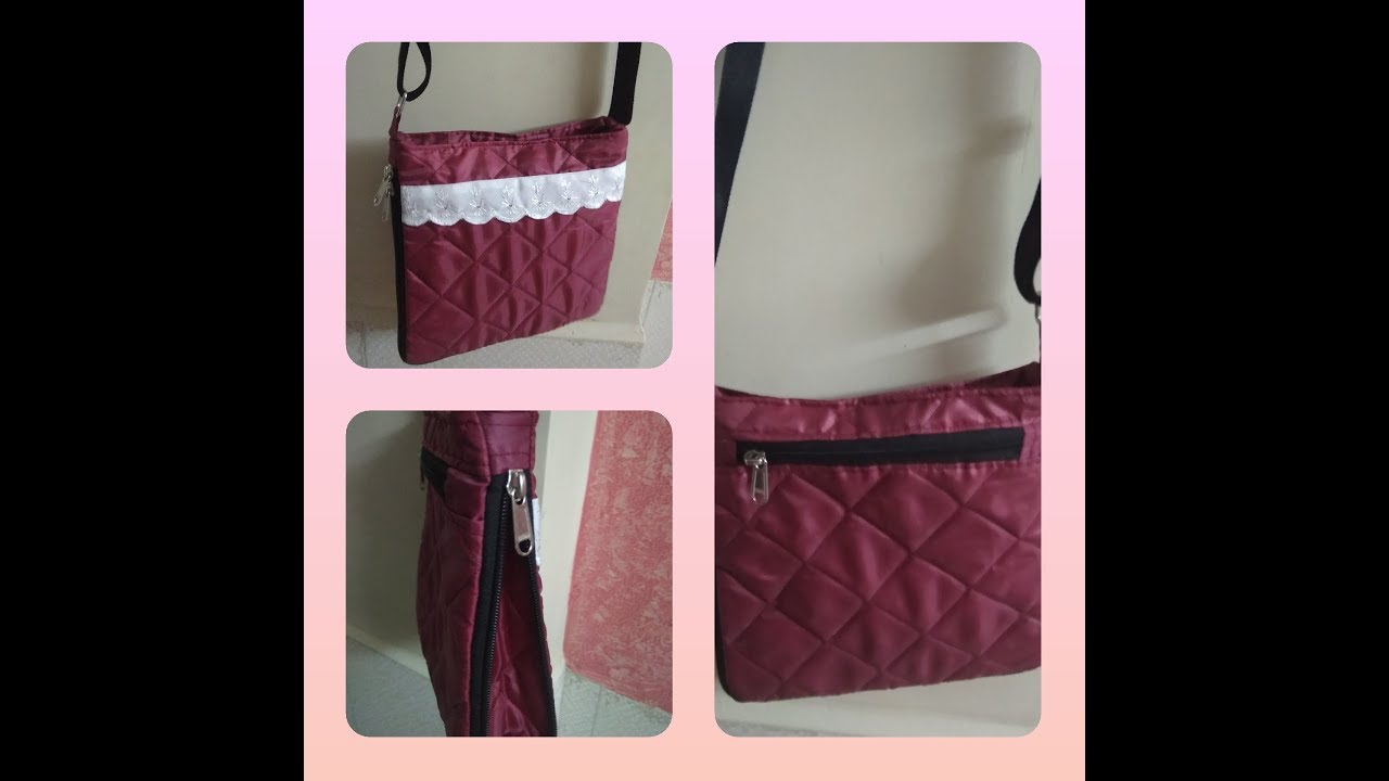 DIY Expandable sling bag/cross body bag YouTube
