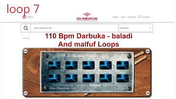 110 Bpm darbuka loops