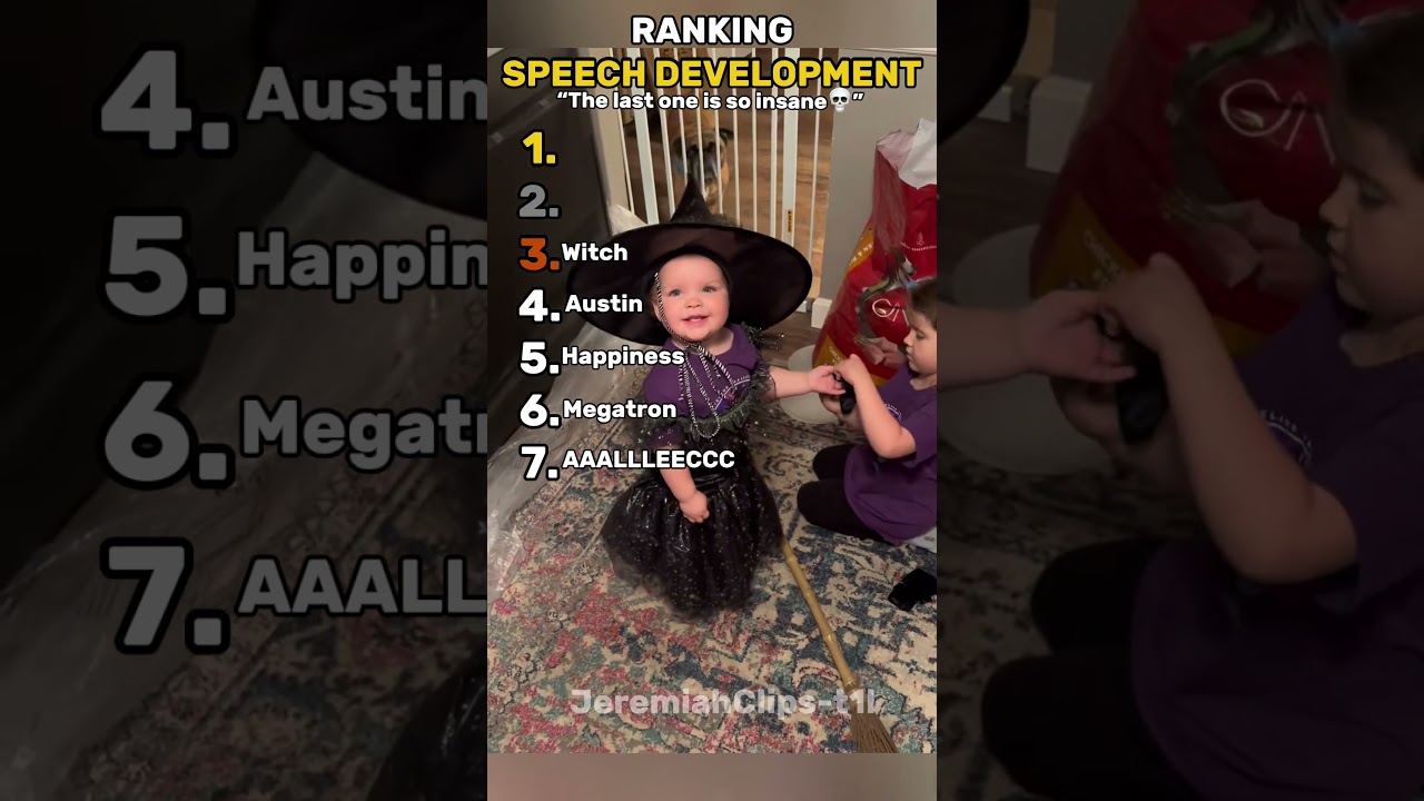 RANKING SPEECH DEVELOPMENT STAGES 🗣️👶#speechdevelopment #kidsvideo #shorts
