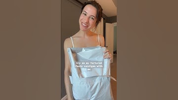 🤍 Unbox + try on my TTPD cardigan with me! #taylorswift #unboxing #tryon #swifties #shorts