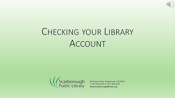 Checking Your Library Account