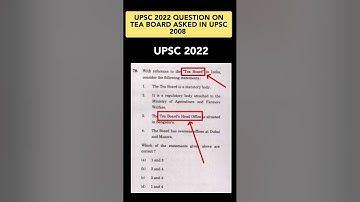 UPSC 2022 QUESTION DIRECTLY MENTIONED IN UPSC 2008 PYQ ANALYSIS UPSC PRELIMS 2024 STRATEGY