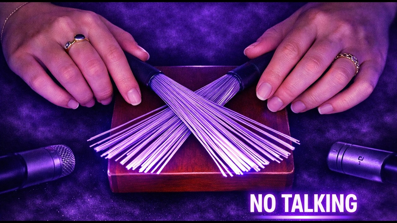 ASMR Slow And Fast Sweeping on Hollow Wooden Box | Binaural Sounds For Focus & Relaxing (No Talking)