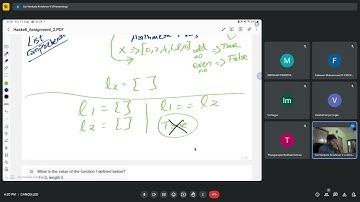 Week 2 live session | NPTEL | CS94 | Introduction to Haskell Programming