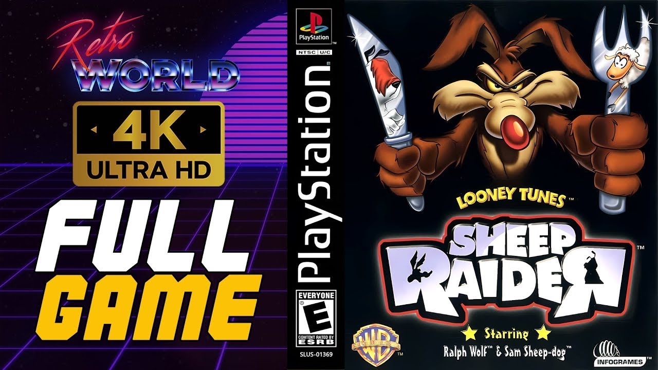 Sheep Raider (PS1) |  Sheep, Dog 'N' Wolf (PS1) | Playstation Longplay | No Commentary 4K