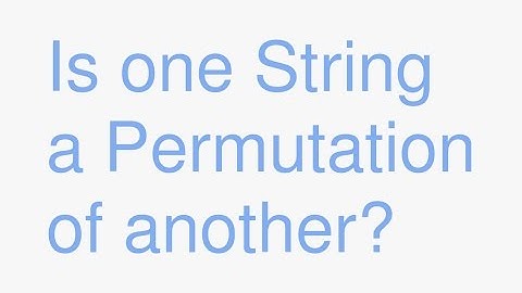 Java: Is one string a permutation of another?