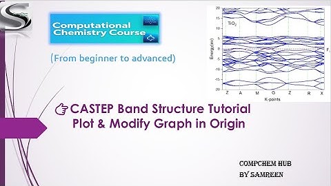 How to Plot and Modify Band Structure Using CASTEP and Origin | DFT Band Structure Tutorial