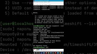 Timeshift на Linux.