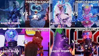 All The Battles Royales Of The Masked Singer USA | Season 14