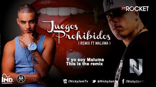 Nicky Jam - Juegos Prohibidos ( Remix Ft Maluma ) Oficial Con Letra Nickyjampr Malumacolombia