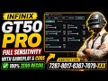 Infinix GT50 Pro Ultra Sensitivity Settings ⚡ No Lag + Zero Recoil PUBG Mobile