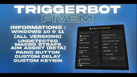 FIVEM - TRIGGERBOT - SHOWCASE .gg/bypasser