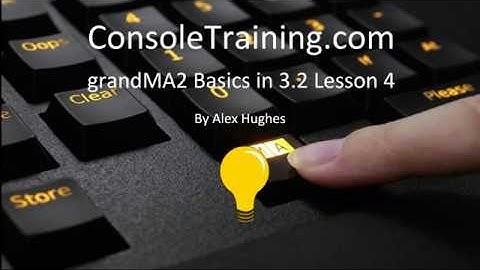 grandMA2 Basics in V3: Lesson 4: Working with cues, adding fade times and the MIB function