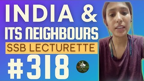 Most expected Lecturette Topics for SSB #318 | India and it