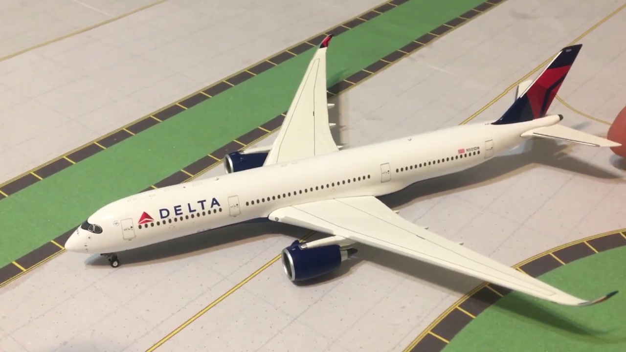 Gemini Jets 1/400 Delta A350-900 Model Review - YouTube