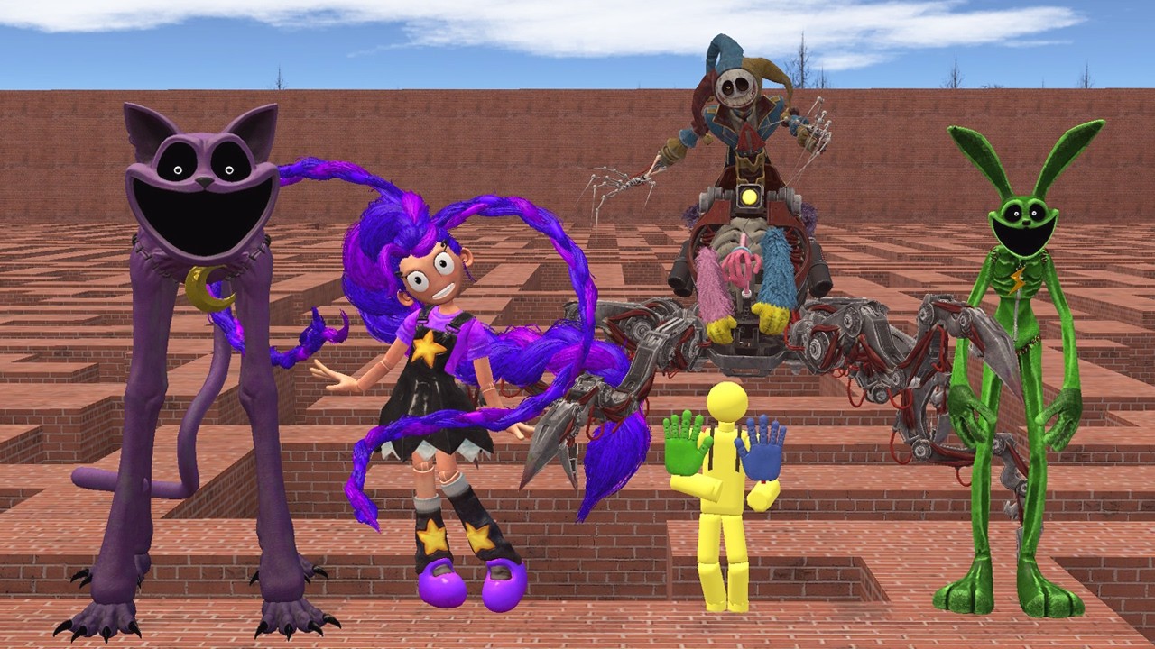 Surviving The Prototype, CatNap, Lily Lovebraids & hoppy hopscotch Playtime Chapter 5 | Garry's Mod!