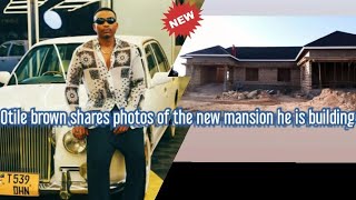 Otile brown shares photos of the new mansion he is building