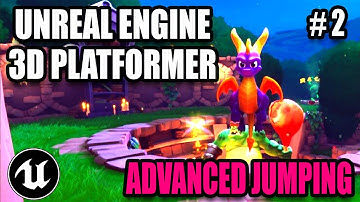 Jumping with Advanced Animation (Start, Loop, Land) - Creating A 3D Platformer In Unreal Engine 4 #2