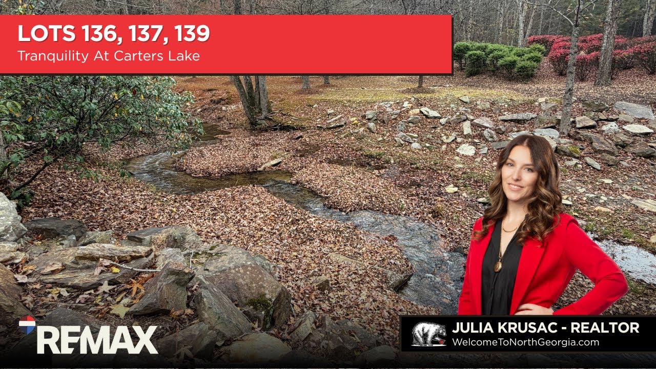 3 Buildable Lots in Tranquility at Carter’s Lake | North Georgia Real Estate |Ellijay Land for Sale