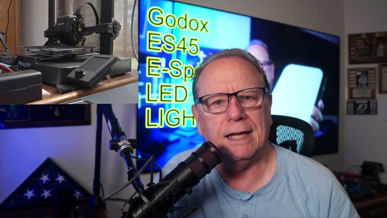 Плоский светодиодный 3D-принтер Godox ES45???