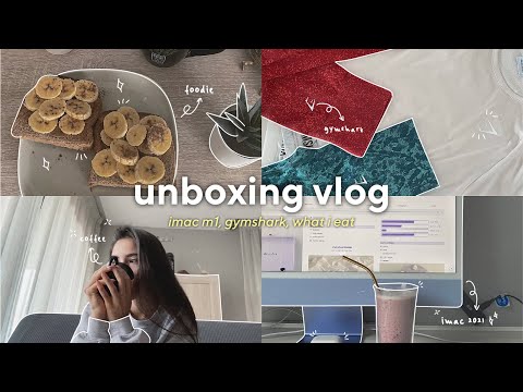 📦 unboxing vlog: purple iMac M1 🖥 | qué como en un día, journaling, @gymshark  🪴 *aesthetic*