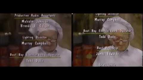 Walk Around The Block With Barney Credits Comparison (Screener vs Final Version)