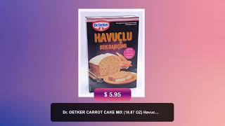 Dr. OETKER CARROT CAKE MIX (18.87 OZ) Havuclu kek karisimi