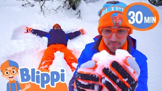 how to make a snow angel best of blippi learn colors and science with blippi