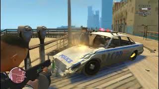 GTA 4 TBOGT - Rotterdam Tower Shootout   Six Star Escape