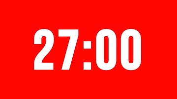 27 Minute Timer With Alarm Without Music