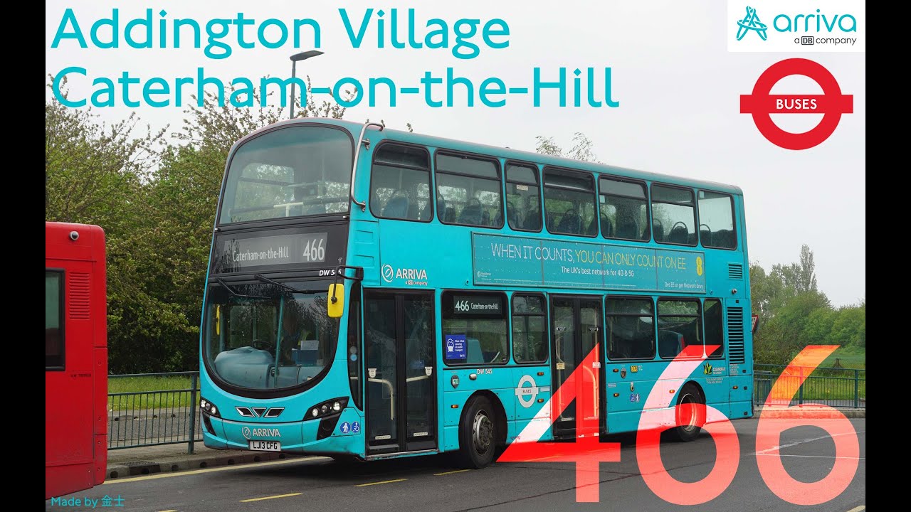London Buses: Addington Village 466 Caterham-on-the-Hill