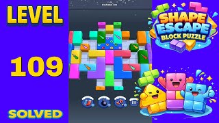 Shape Escape Block Puzzle Level 109 - SOLUTION