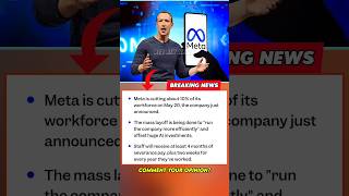Meta layoffs 10 percent workforce May 20 AI investment #Shorts #BreakingNews #Meta #Facebook #AI